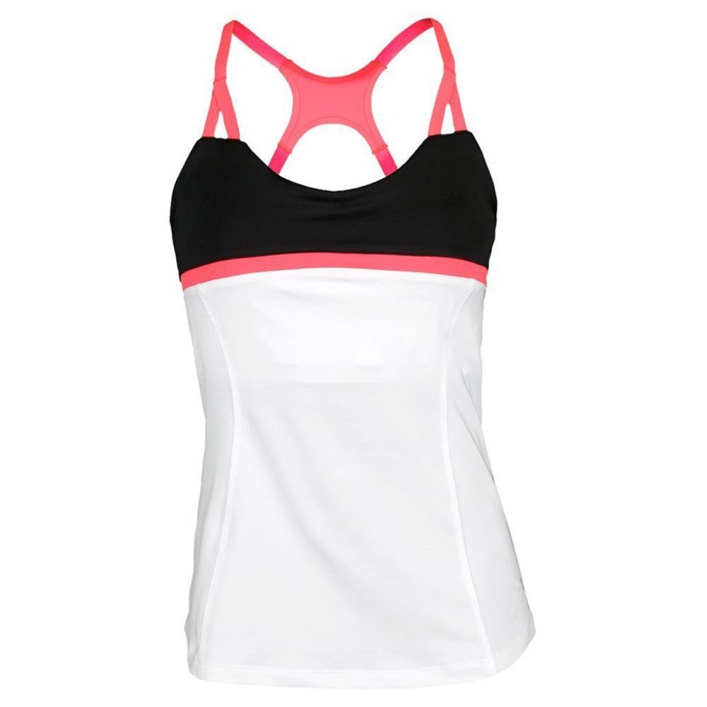 Fila Tennis Platinum Cami Tank Top White Charcoal